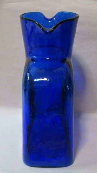 Blenko Glass Cobalt Water Bottle 384 5