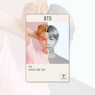 2019 BTS X CU OFFICIAL BTS T - MONEY CARD KOREA TRANSPORTATION CARD 2