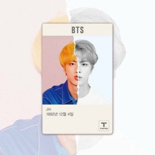 2019 BTS X CU OFFICIAL BTS T - MONEY CARD KOREA TRANSPORTATION CARD 3
