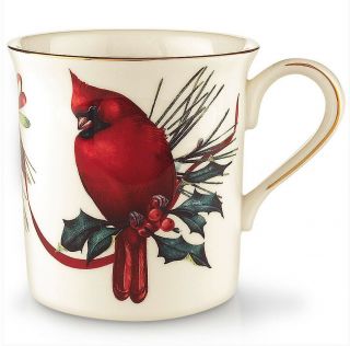 Lenox Winter Greetings Cardinal Coffee Mug