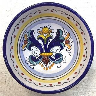 Deruta Pottery - 4 Inch Bowl Ricco Deruta - Made/painted By Hand In Italy.