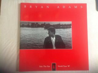Bryan Adams 1987 Into The Fire Tour Concert Program Tour Book