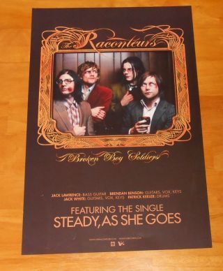 Raconteurs Broken Boy Soldiers Poster 2 - Sided Promo 11x17