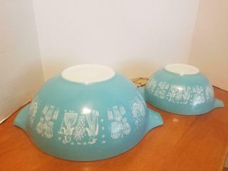 Vintage Pyrex Butterprint Cinderella Bowls 444 & 442