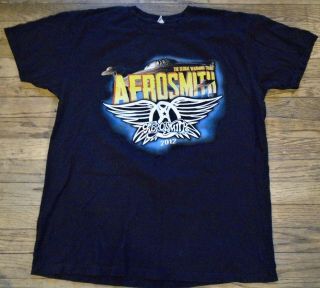 Aerosmith 2012 The Global Warming Concert Tour T - Shirt Men’s L Steven Tyler