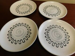Metlox Poppytrail Aztec 4 Bread And Butter Plates