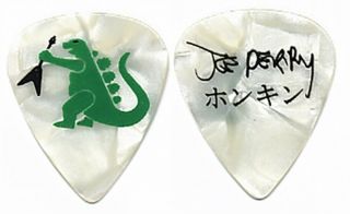 Aerosmith Joe Perry Authentic 2004 Japan Tour Godzilla Signature Guitar Pick