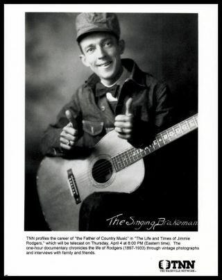 The Life And Times Of Jimmie Rodgers Vintage Promo Photo Country Singer