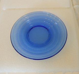 Seven Moderntone Cobalt Blue Saucers 5 5/8