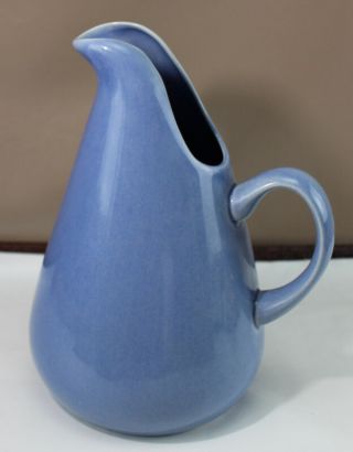 Russel Wright Water Pitcher By Oneida Blue Mid Century Modern L12/ac551