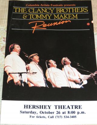 The Clancy Brothers And Tommy Maken ; Reunion Tour 1985