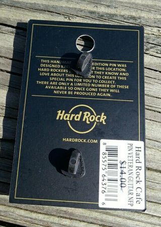 Hard Rock Guitar Pin LIMITED 2017 Northfield Park,  OH - Veteran US Armed Forces 3