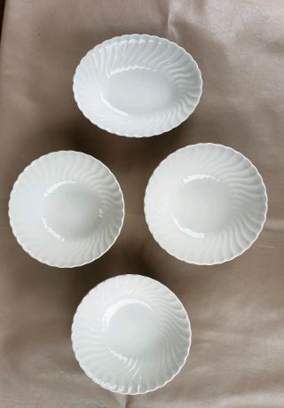 Johnson Brothers Snowhite Regency Set Of Four Bowl - 3 Round And 1 Oval