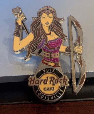 Hard Rock Cafe Louisville Archery Girl Pin 2015 Hunger Games Jennifer Lawrence