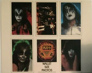 Kiss - Official Aucoin 1978 Kiss Army Kit Wallet Size Photos Near