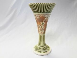 Antique Roseville Pottery Donatello Ceramic Vase 91719k