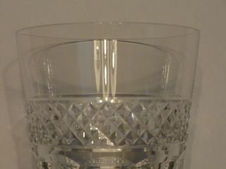 St Louis France Crystal Trianon Clear Old Fashioned Tumbler Glass,  Signed 3