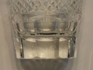 St Louis France Crystal Trianon Clear Old Fashioned Tumbler Glass,  Signed 4