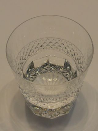 St Louis France Crystal Trianon Clear Old Fashioned Tumbler Glass,  Signed 5