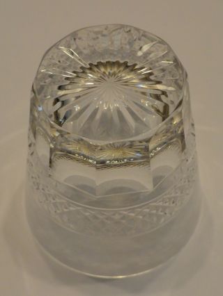 St Louis France Crystal Trianon Clear Old Fashioned Tumbler Glass,  Signed 7