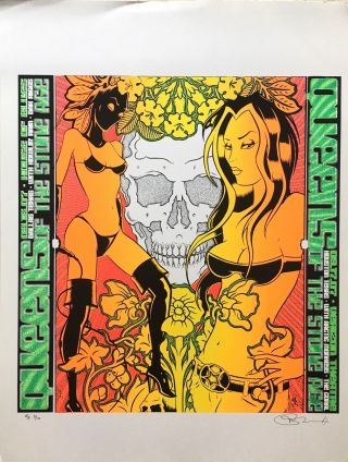 Queens Of The Stone Age Houston / Dallas 2007 Uncut Poster By Forbes / Donovan