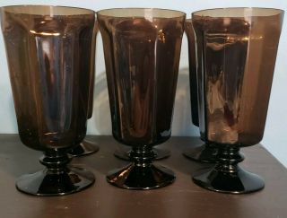 Lenox Antique Brown Iced Tea Glasses Set Of Five
