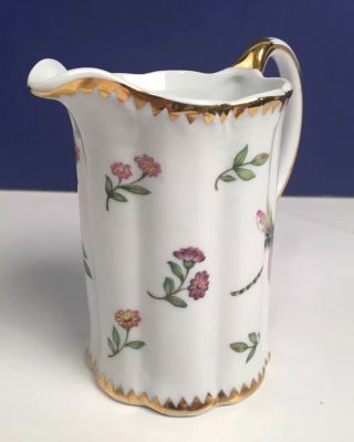 I.  Godinger & Co.  PRIMAVERA Porcelain Teapot Insects Leaves & Creamer 7