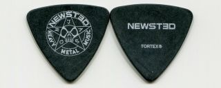 Newsted 2013 Metal Tour Guitar Pick Jason Newsted Custom Stage Pick Metallica 3
