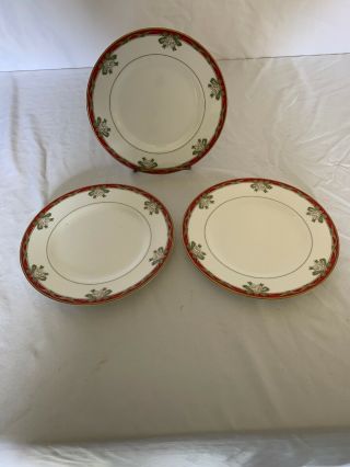 Waterford China Holiday Ribbon 3 Salad Dessert Plate With Tags