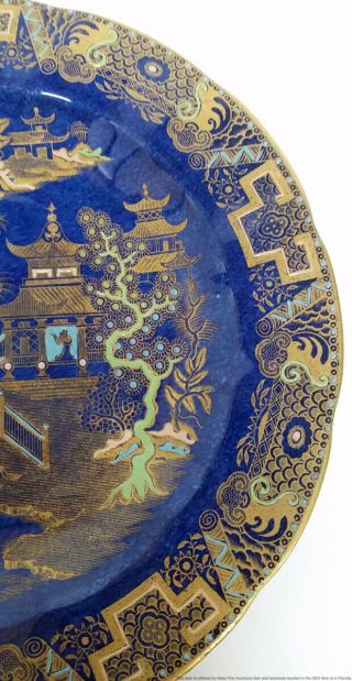 Carlton Ware Kang Hsi 2021 Vintage Art Deco Hand Painted Enamel Porcelain Plate 2