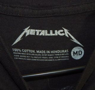 Metallica Ride the Lightning Hard Rock Heavy Metal Band T - Shirt Size MEDIUM 4