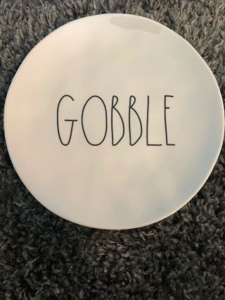 Set Of 4 - Rae Dunn Gobble Melamine Plates