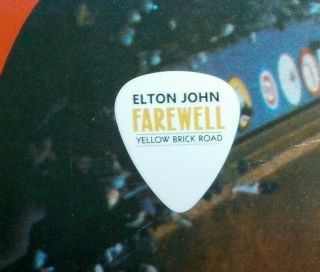 Elton John 2019 Farewell Tour E Logo Davey Johnstone " Signature " Guitar Pick