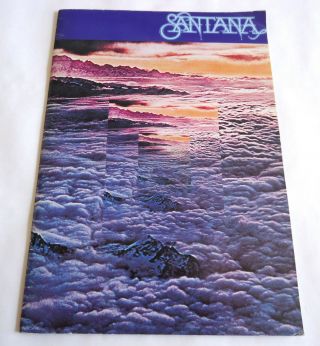 Santana 1977 Japan Tour Concert Program Book Tom Coster Pete Escovedo Paul Rekow