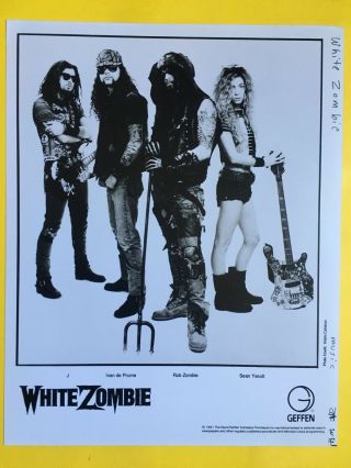 White Zombie Press Photo 8x10,  Geffen Records