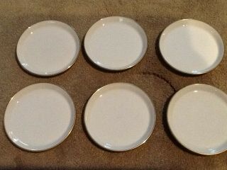 Vintage Lenox Special Small Saucers / Plates With Gold Trim