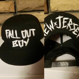 Fall Out Boy Snapback Hat Cap (adjustable) Band Music Tour Concert Jersey