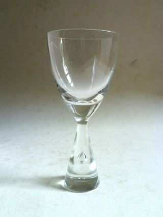 Holmegaard Denmark " Princess " White Wine Glass 14cm High 1950s Bent Severin