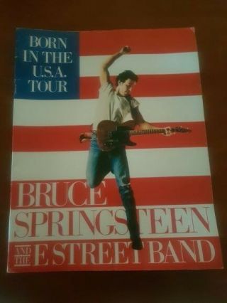 Born In The Usa Bruce Springsteen Tour Book Program 1984