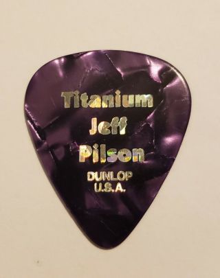Foreigner/doken/dio Jeff Pilson 2019 Purple Marble Tour Guitar Pick