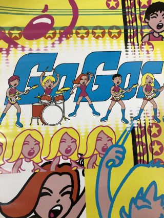 Go - Go’s Rare 1999 Us Tour Poster Huja Bros.  Artwork Anime Style Go - Gos Poster
