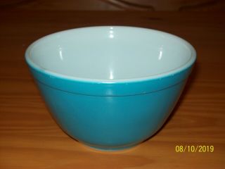 Vintage 1.  5 Pint Pyrex Ovenware Small Nesting Mixing Bowl 401 Primary Blue