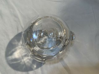 TIFFANY & CO Devon Crystal Glass Ruffled Rim Water Pitcher 6 ½” 48 Oz. 6