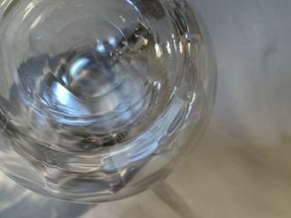 TIFFANY & CO Devon Crystal Glass Ruffled Rim Water Pitcher 6 ½” 48 Oz. 7