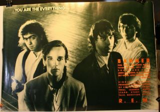 Rare 1988 Rem 21 X 30 " Poster Rock Music R.  E.  M.  You Are Everything