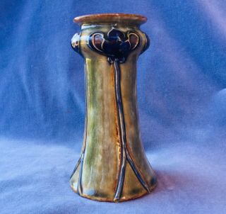 Royal Doulton Antique Pottery Vase Art Nouveau English Arts & Craft Signed