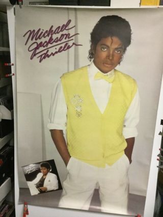 Michael Jackson “thriller” 1984 Promo Poster 32” X 48”
