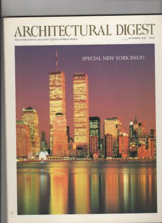 World Trade Center Architectural Digest Nov 1992 Special York Issue