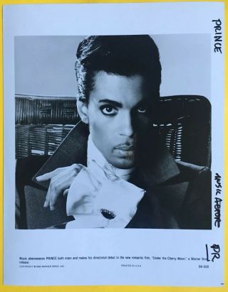 Prince (under The Cherry Moon) 8x10 Press Photo Warner Bros 1986 Bk - 600