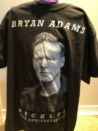 Rare Bryan Adams Reckless 30th Anniversary Tour Xl T - Shirt